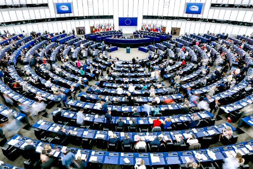 Séance au Parlement européen